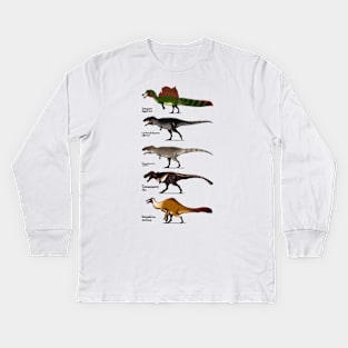 Big Theropods Kids Long Sleeve T-Shirt